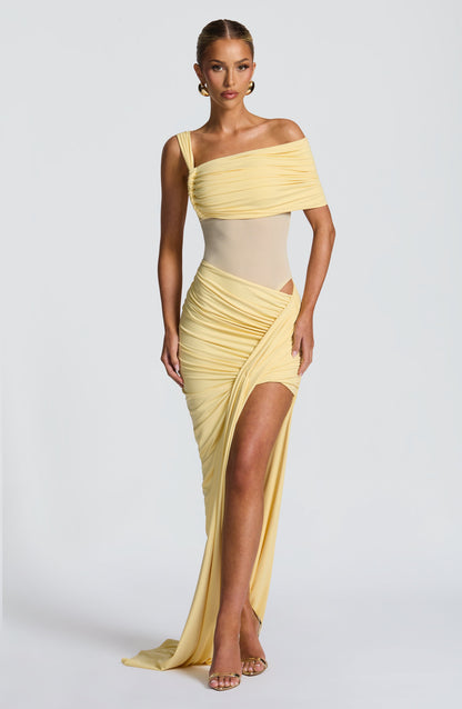 Falda Maxi Henrietta - Limón