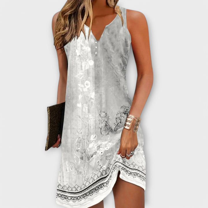 Vestido midi floral Tessa para mujeres - Verano elegante y cómodo