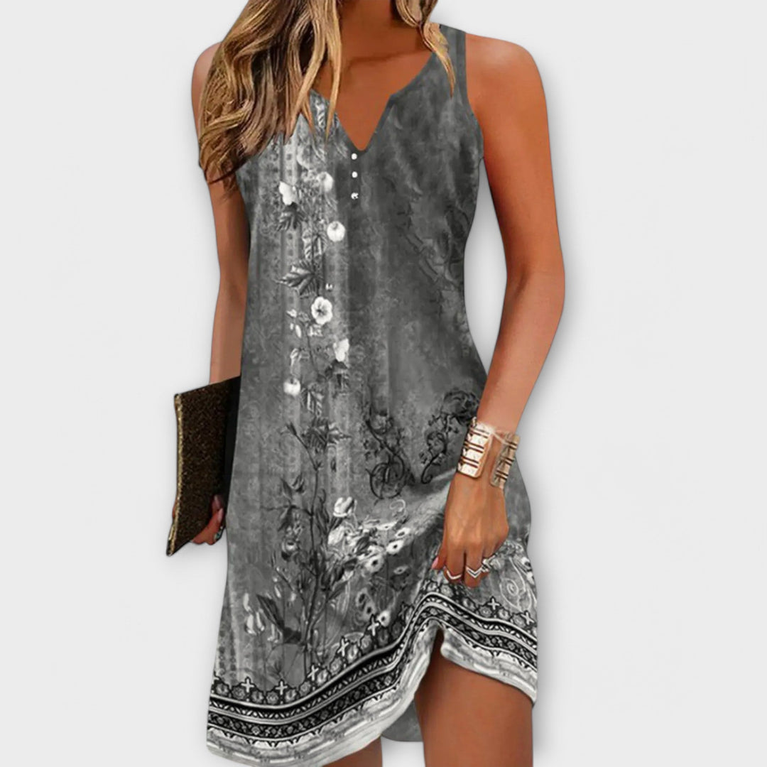 Vestido midi floral Tessa para mujeres - Verano elegante y cómodo