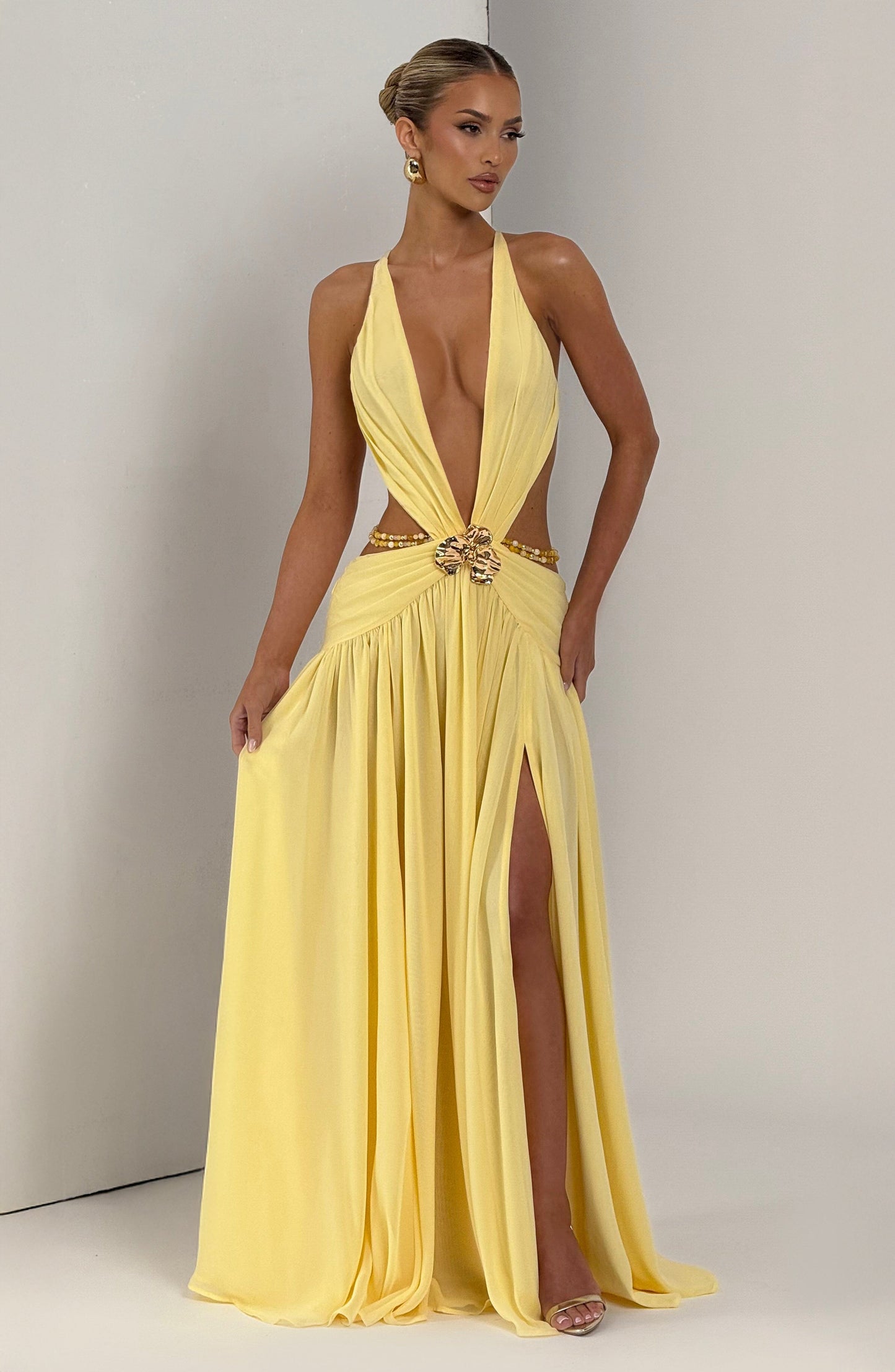 Vestidos Maxi Indiana - Limón