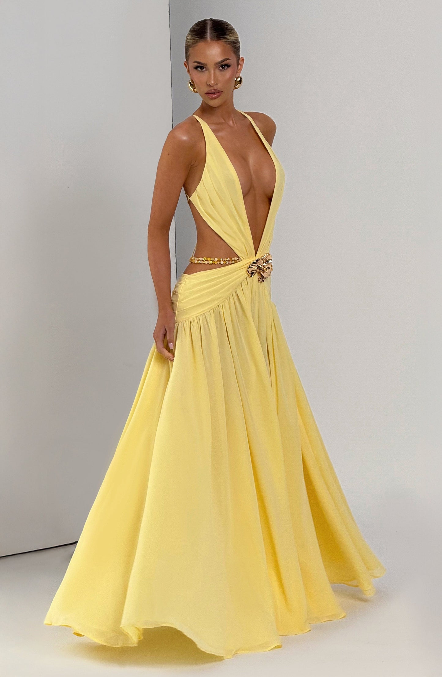 Vestidos Maxi Indiana - Limón