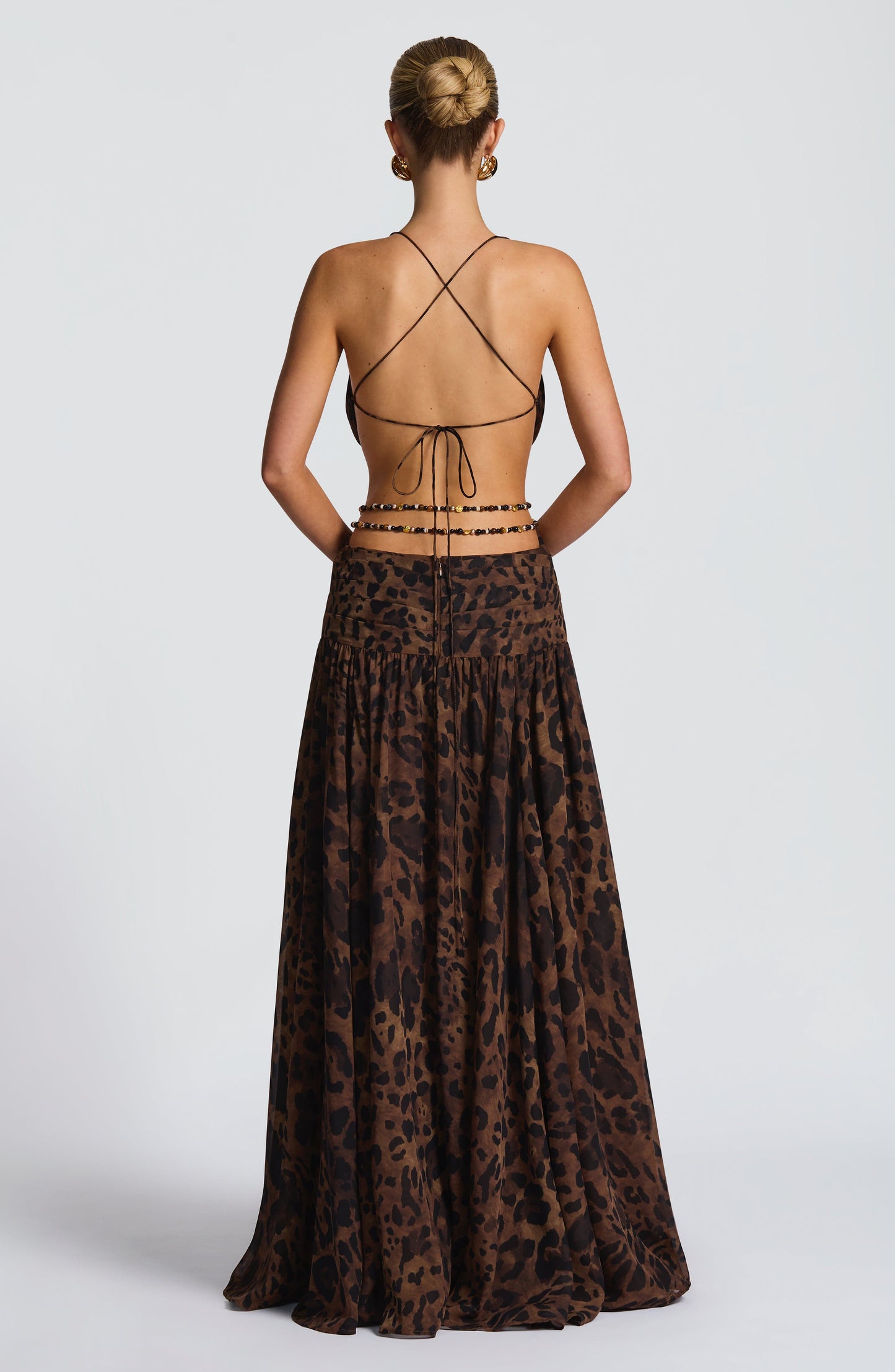 Vestido Indiana Maxi - estampado de tigre