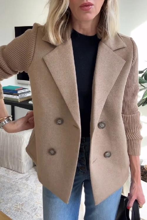 Jaz | Blazer de Manga de Punto Chic