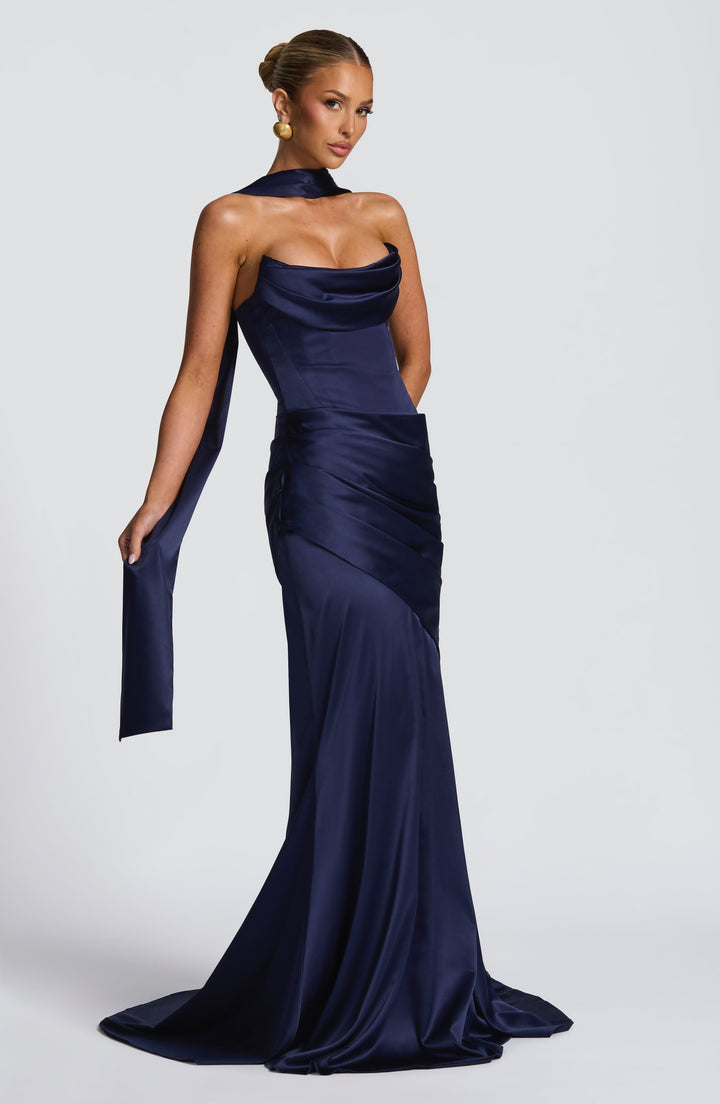 Vestidos Maxi Kensington - Azul Oscuro