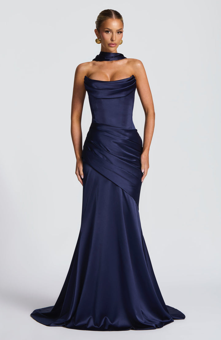 Vestidos Maxi Kensington - Azul Oscuro