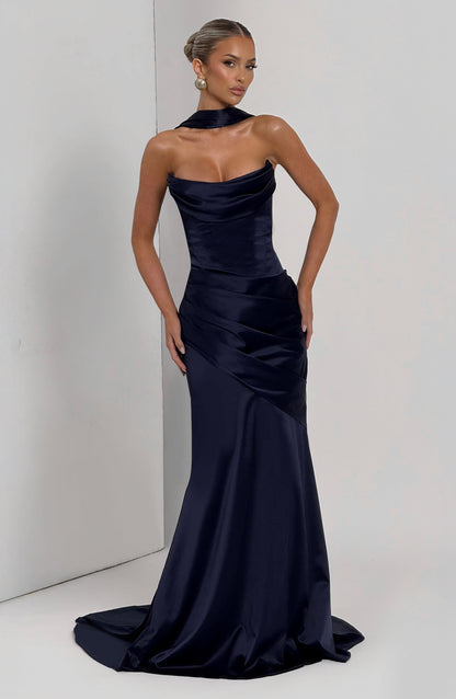Vestidos Maxi Kensington - Azul Oscuro