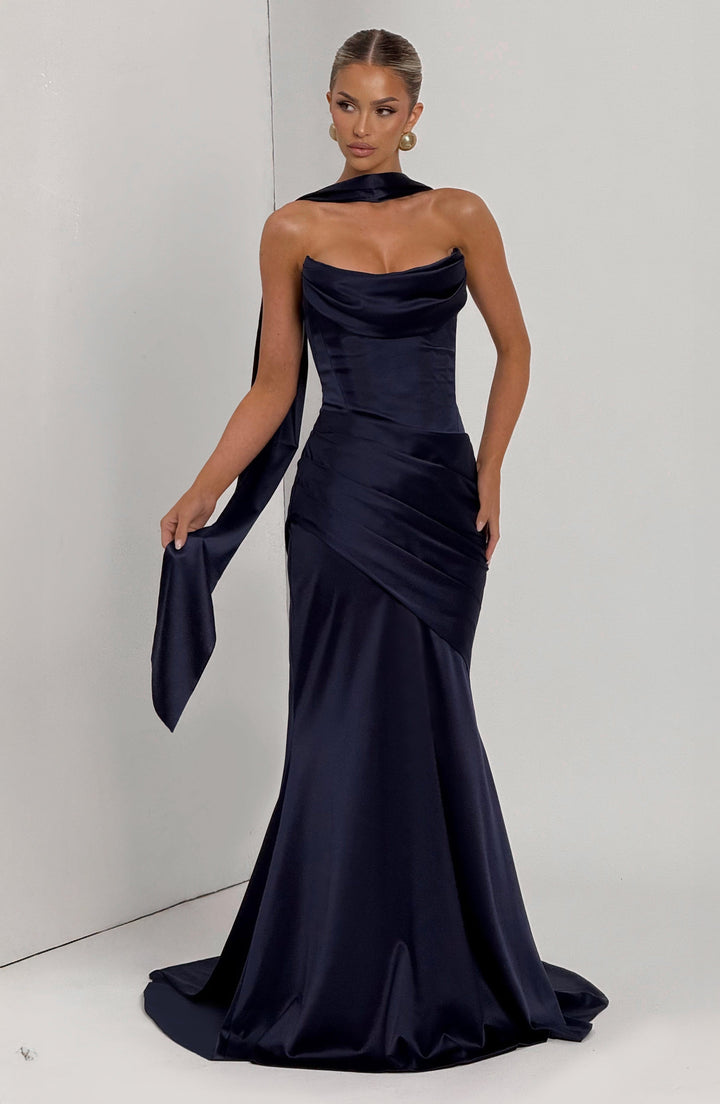 Vestidos Maxi Kensington - Azul Oscuro