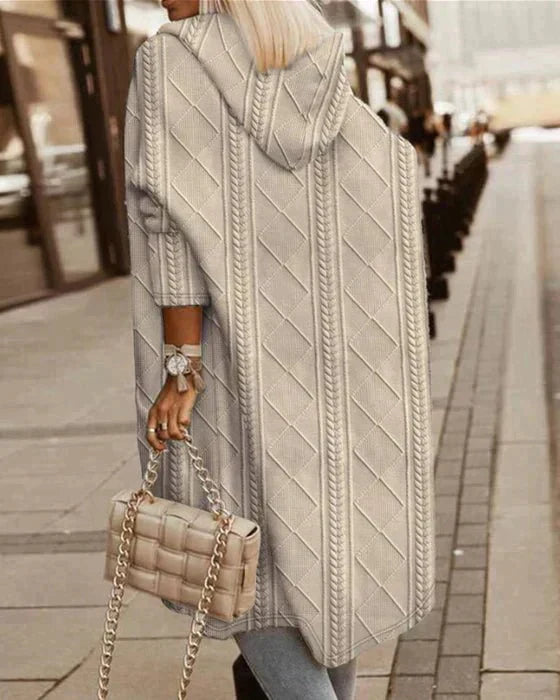 Johani | Cárdigan con Capucha de Longitud Extendida