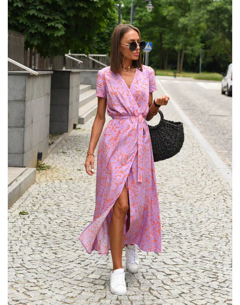 Susan - Vestido elegante con cuello en V