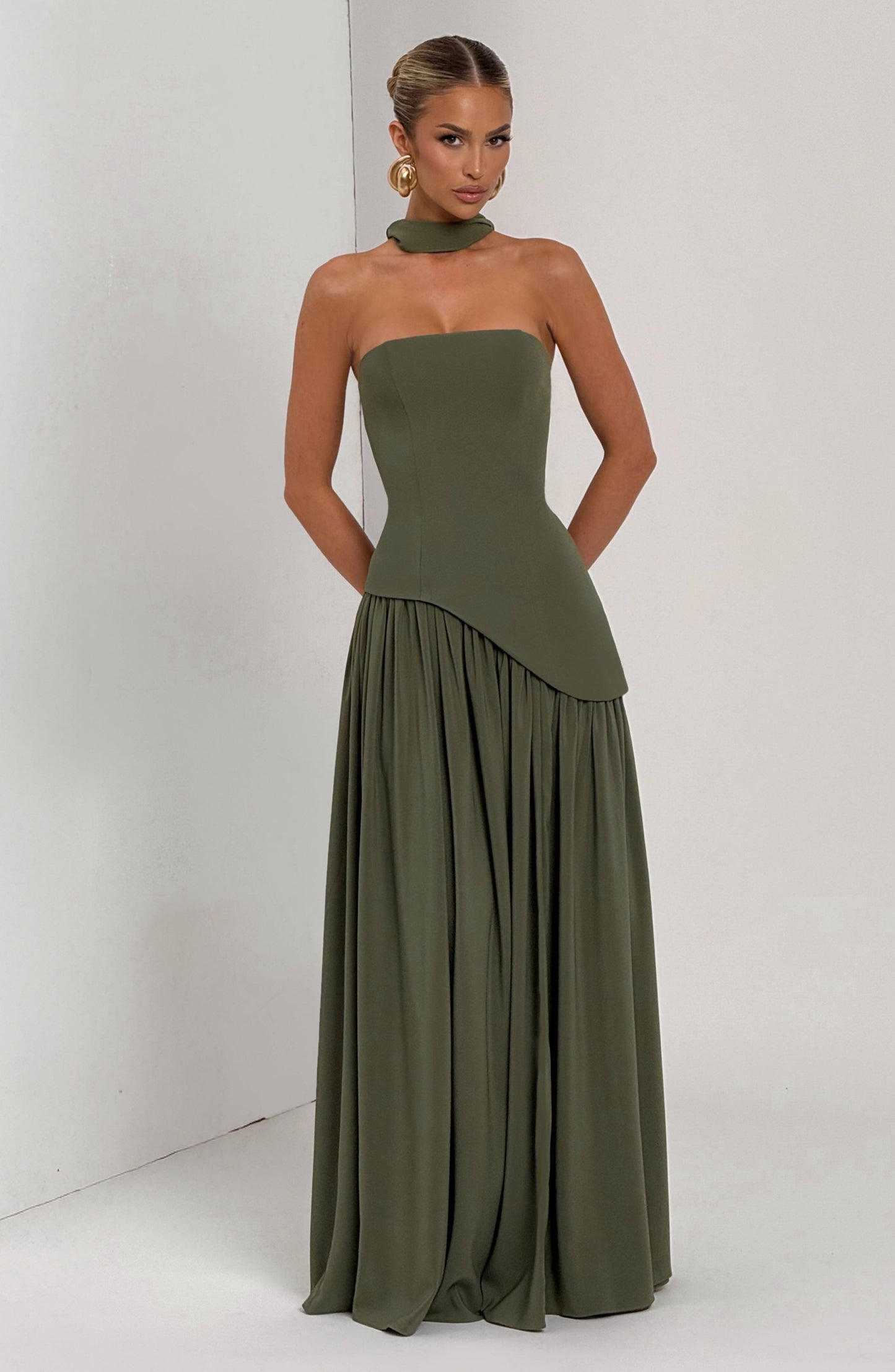 Vestidos Maxi Malía - Caqui