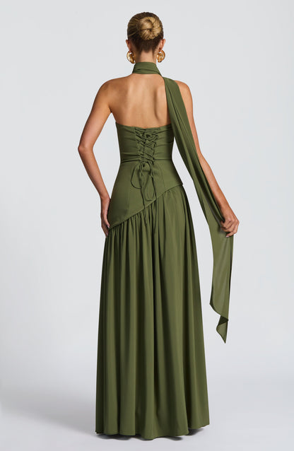 Vestidos Maxi Malía - Caqui