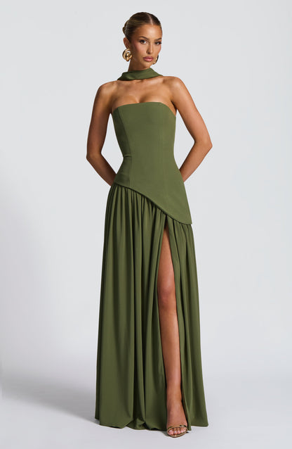 Vestidos Maxi Malía - Caqui