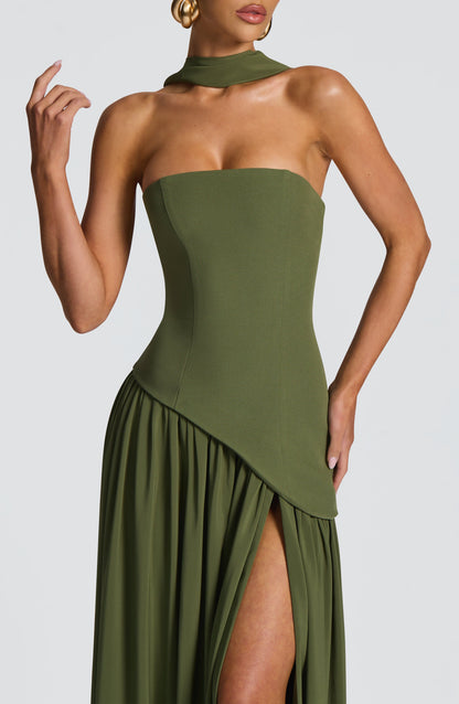 Vestidos Maxi Malía - Caqui
