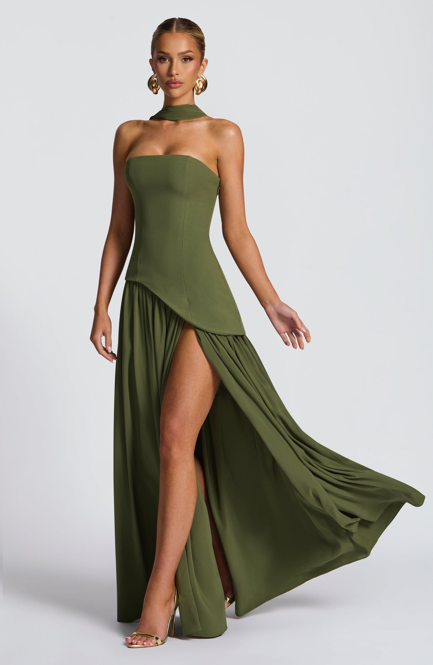 Vestidos Maxi Malía - Caqui