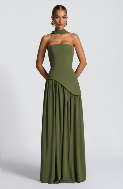 Vestidos Maxi Malía - Caqui
