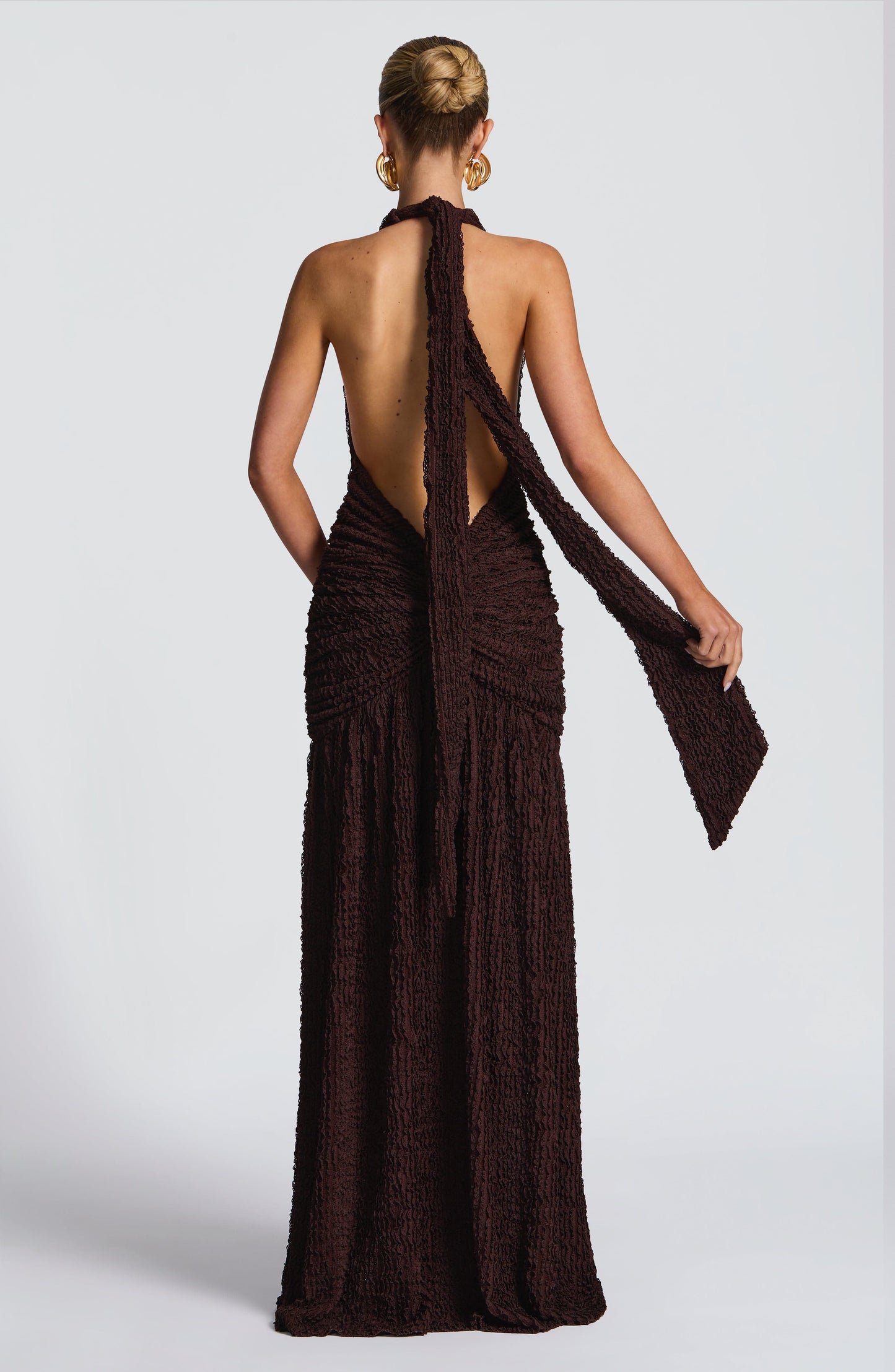 Vestidos Maxi Minerva - Marrón Ciruela