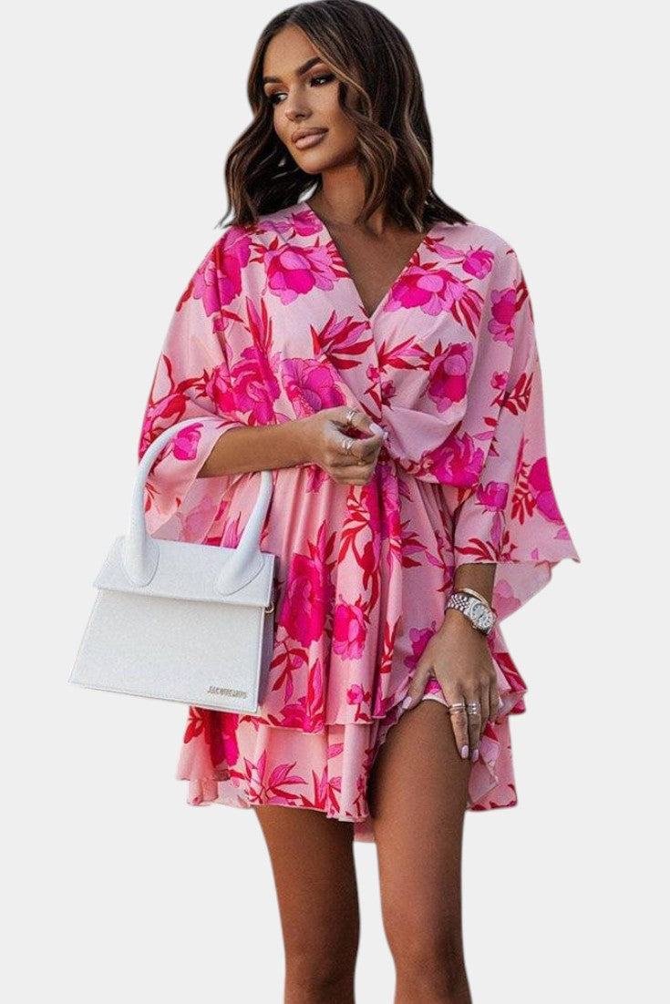 Vestido Eliza mini con nudo frontal y detalles