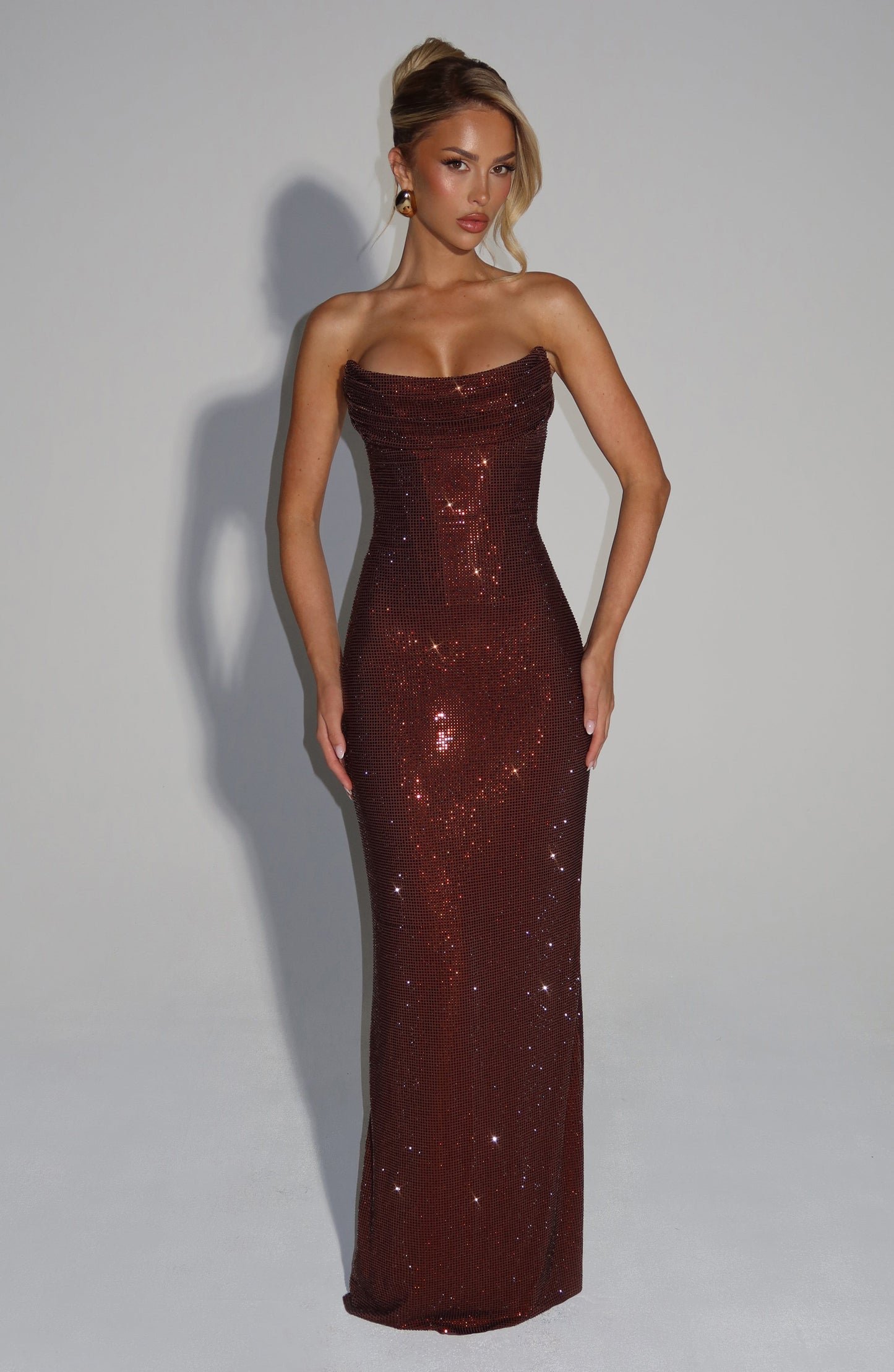 Vestidos Maxi Mirabella - Marrón Ciruela
