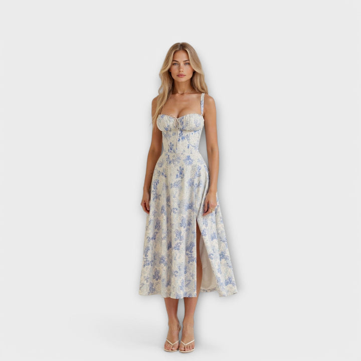 Vestido midi con bolsillos - Kiyona