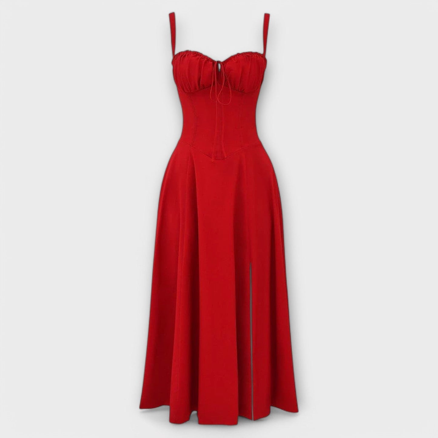 Vestido midi con bolsillos - Kiyona