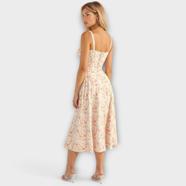 Vestido midi con bolsillos - Kiyona