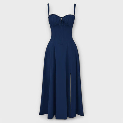 Vestido midi con bolsillos - Kiyona