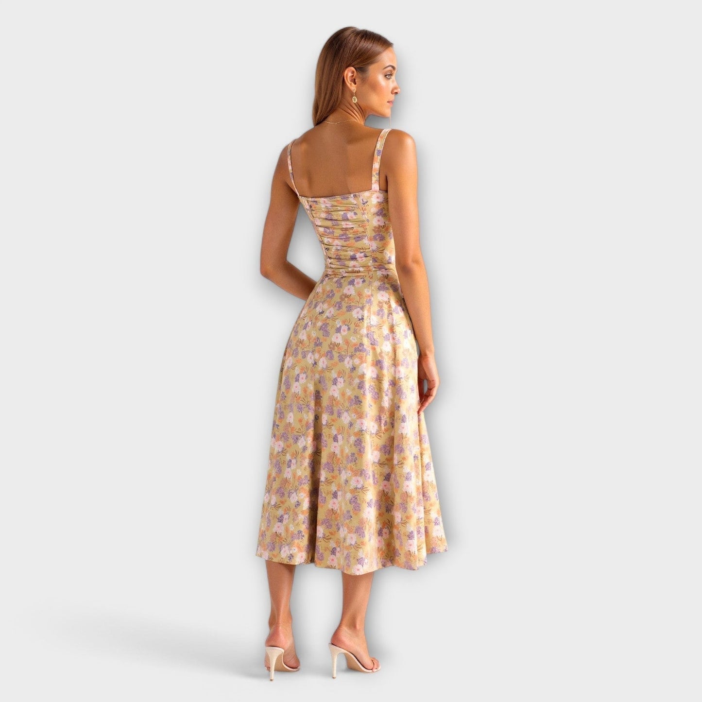 Vestido midi con bolsillos - Kiyona