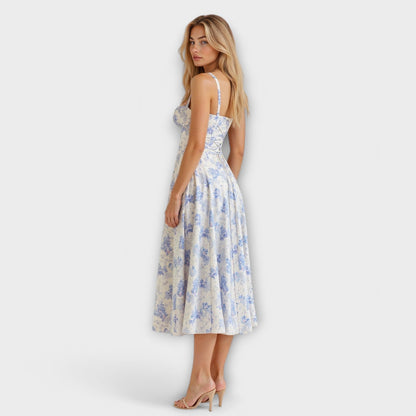Vestido midi con bolsillos - Kiyona