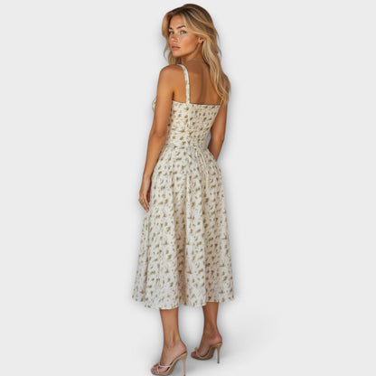 Vestido midi con bolsillos - Kiyona