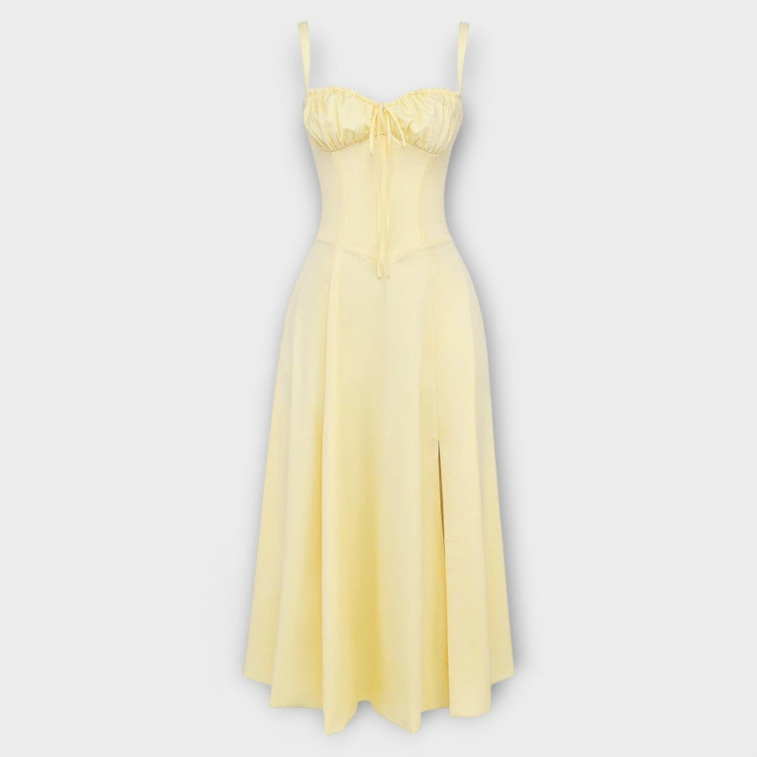 Vestido midi con bolsillos - Kiyona