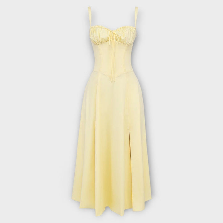 Vestido midi con bolsillos - Kiyona