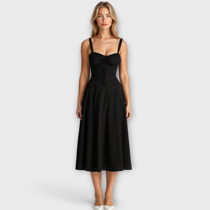 Vestido midi con bolsillos - Kiyona