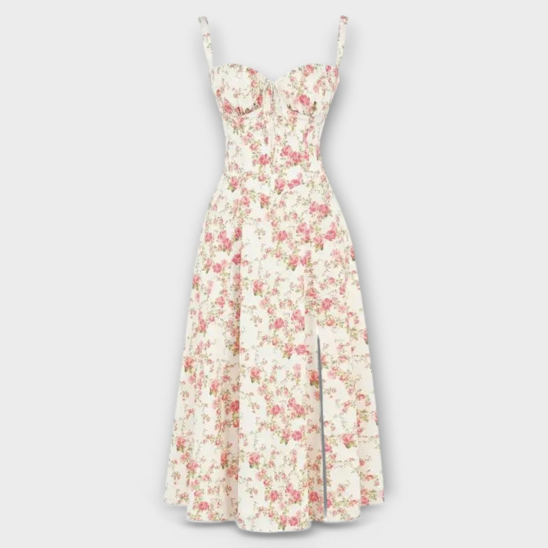 Vestido midi con bolsillos - Kiyona