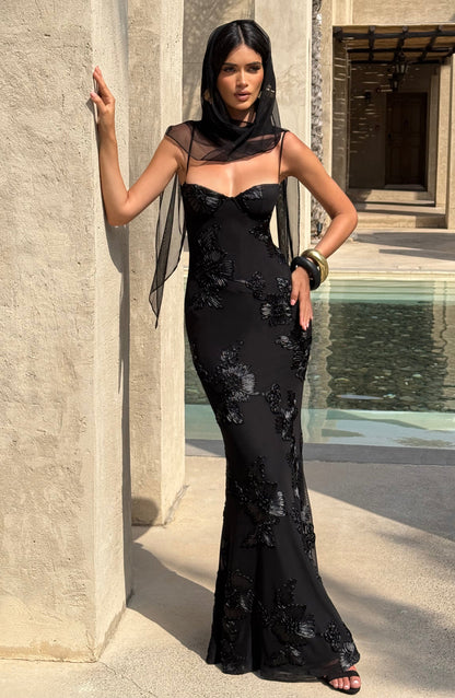 Vestidos Maxi Nefertiti - Negro