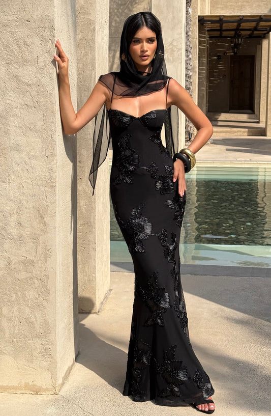 Vestidos Maxi Nefertiti - Negro