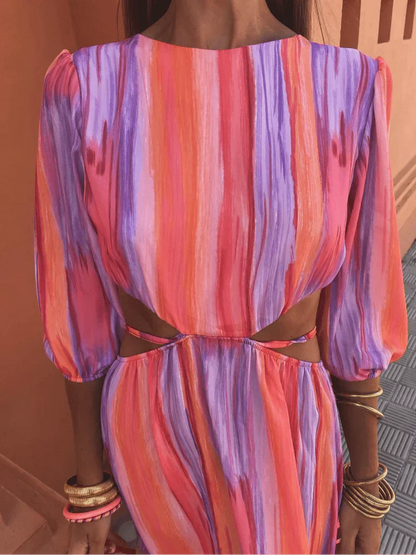 Pluma | Vestido elegante con cortes