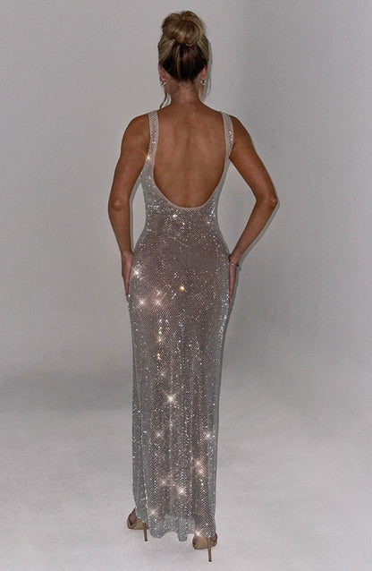 Vestido Maxi Petra - Plata
