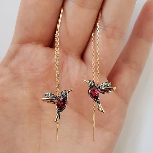 Joyas Colibrí con Esmalte y Circonitas