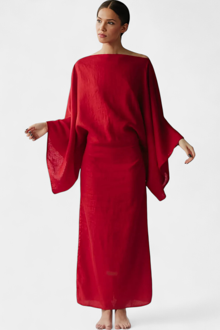 Vestidos kimono de lino y algodón