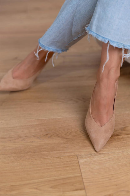 Marlena™ | Sandalias de tacón delgado en color nude