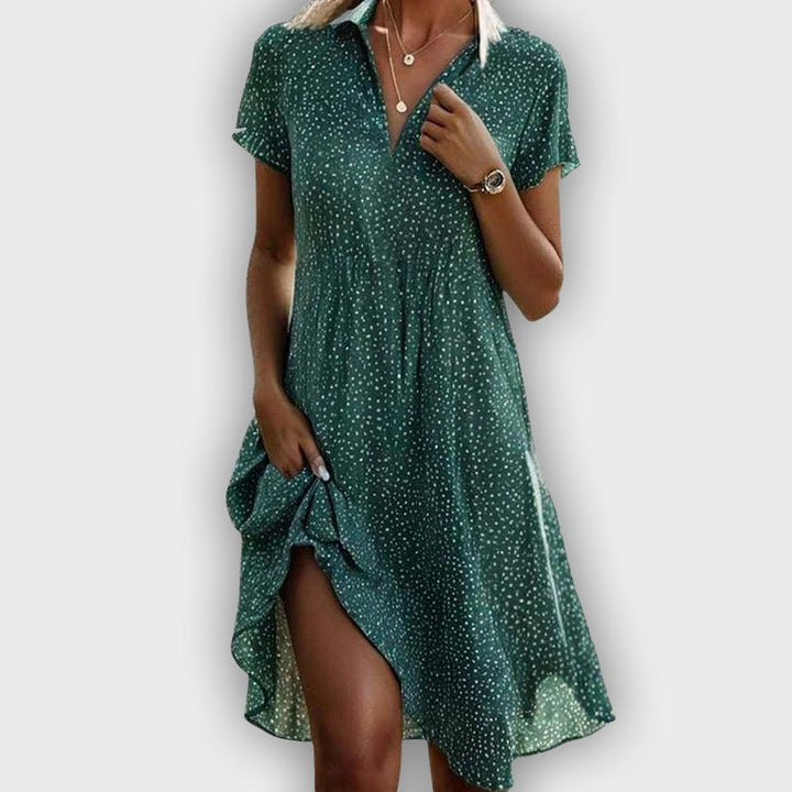 Vestido A-Line Elegante de Diseño Retro-Chic