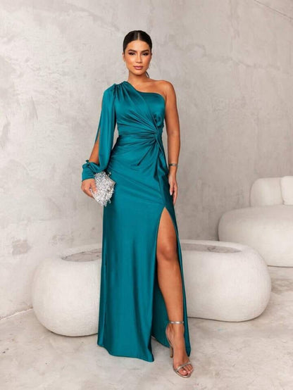 Victoria™ | Vestido de seda elegante con abertura