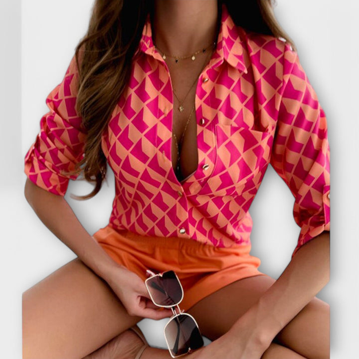 Camisa clásica con cuello – Elegancia y comodidad diaria