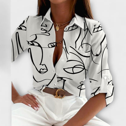 Camisa clásica con cuello – Elegancia y comodidad diaria